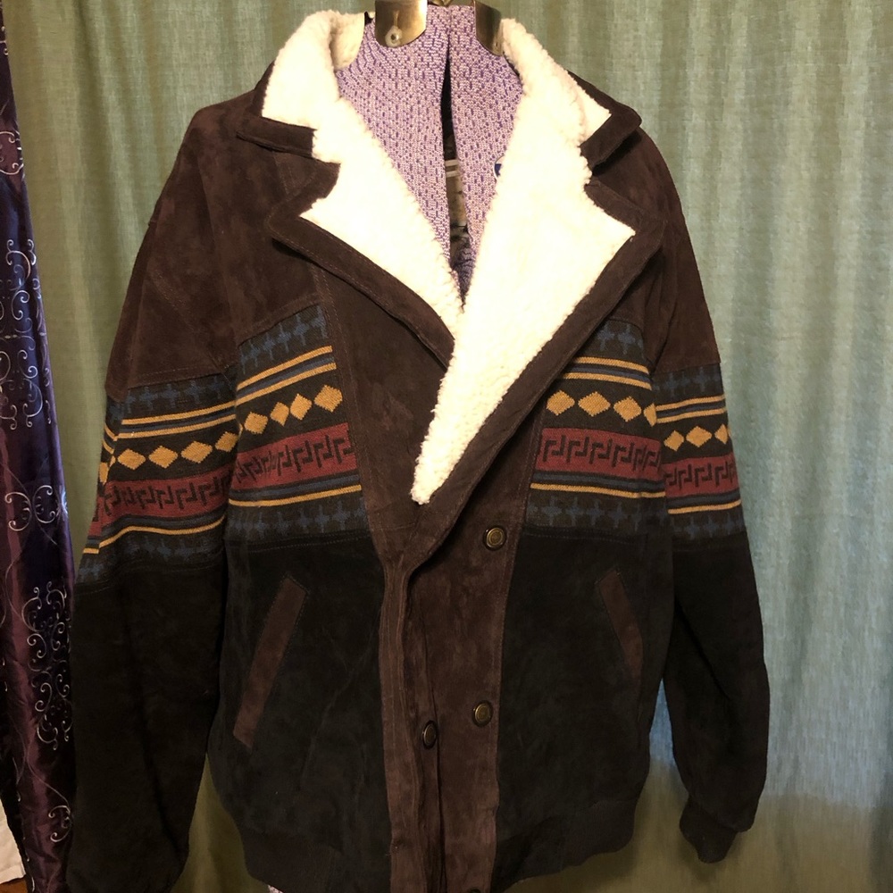 Red Ranch  suede coat